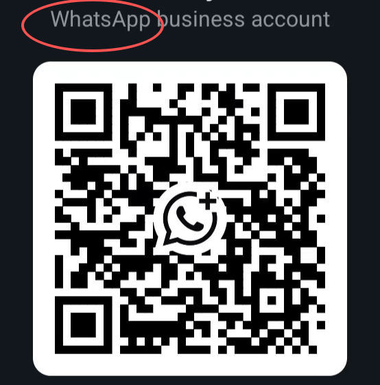 WhatsApp contact QR code